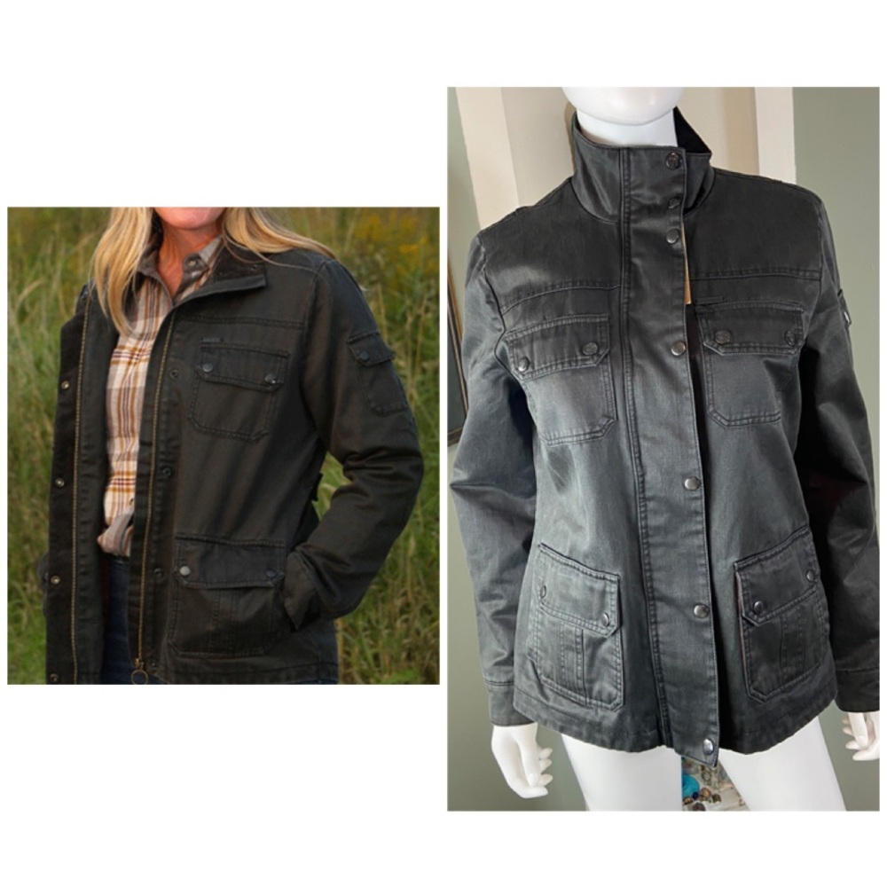 NWT New Legendary Whitetails Women's Field Guide Utility Jacket Coated Black S